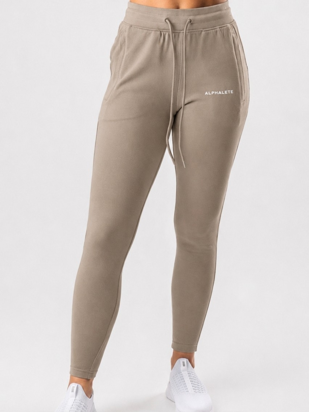 Alphalete Essential Core Joggers Taupe/Tan Color SMALL